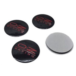 OZ racing znaky na poklice -alu kola 56 mm (red)